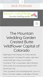 Mobile Screenshot of mountainweddinggarden.com