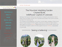 Tablet Screenshot of mountainweddinggarden.com